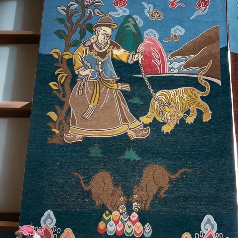 藏式复合门帘，三个颜色，蓝色。绿色，咖色，西藏包邮，拉萨发货。