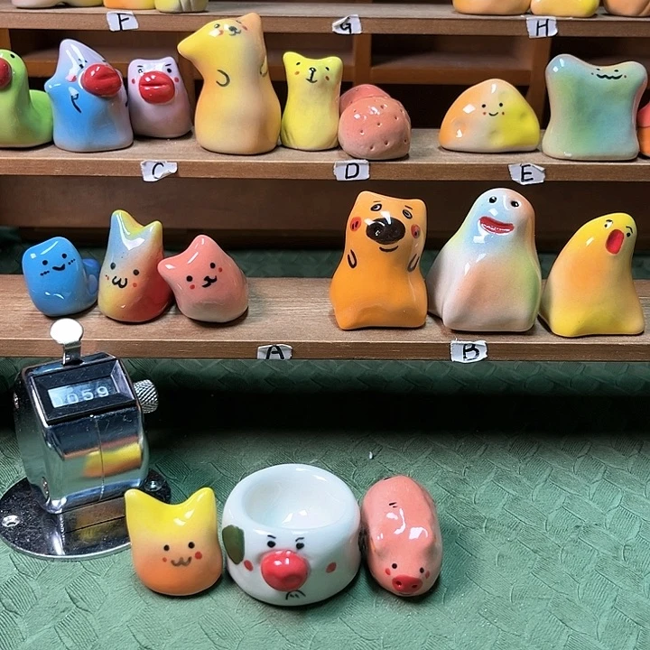 摆件手工陶瓷小摆件59