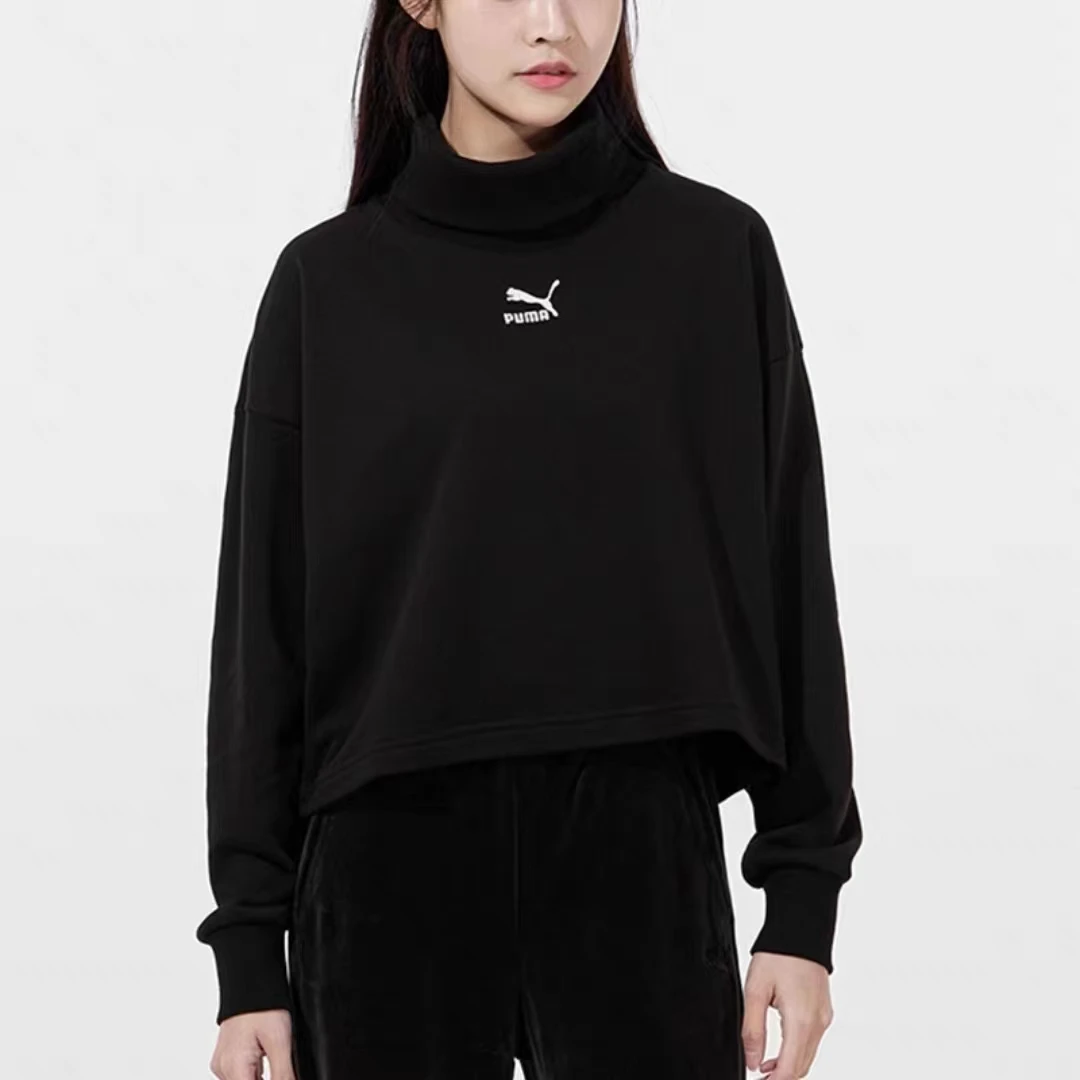 PUMA/彪马C493   534145-01 女士黑色长袖针织百搭卫衣 P26-1-04