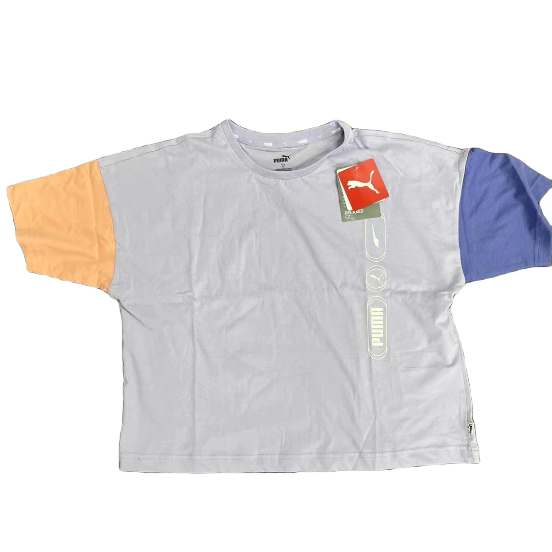 PUMA/彪马C201 588817-16 女士圆领撞色休闲宽松短袖 P12-1-01