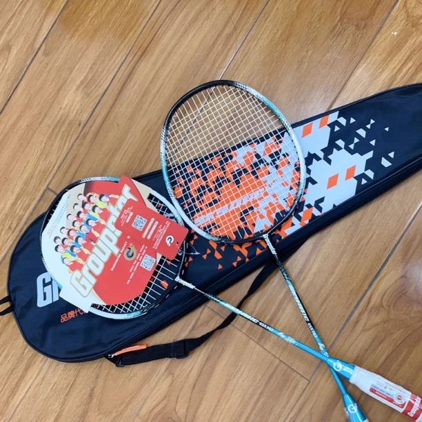 儿童成人亲子双打羽毛球拍进攻耐用型男女学生初学碳素入门铝合金