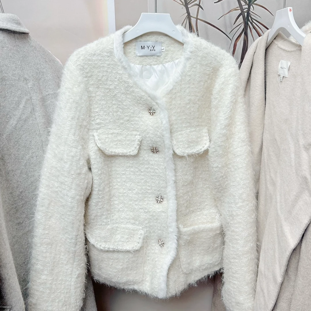 【A711-A720】秋冬厚外套小香风棉服风衣机车服毛衣卫衣小衫双面妮