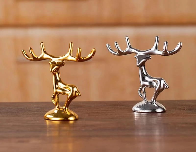 【74号】新中式合金小鹿把手创意把手饰品