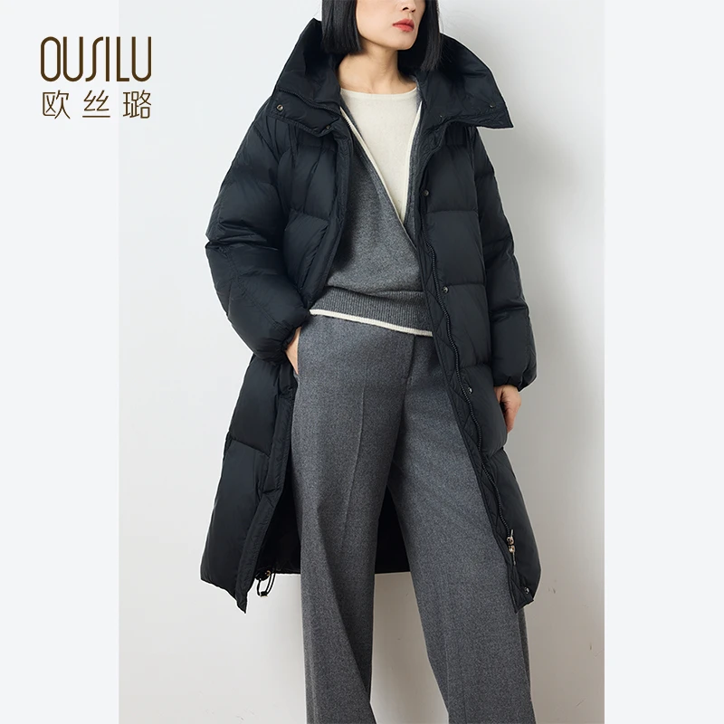 94007欧丝璐24冬季中长款鹅绒服