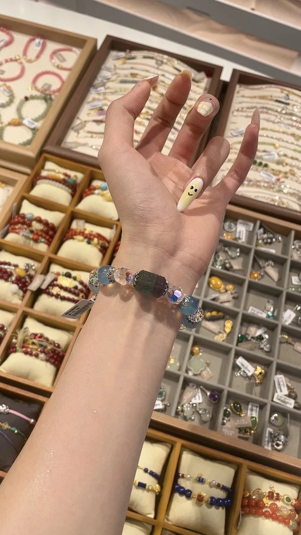 925银仿水晶手链 925银饰手串