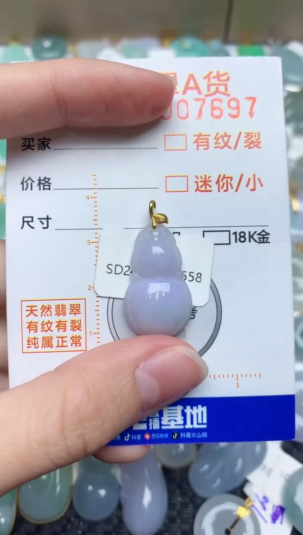 【闪购商品】翡翠颈饰18K金镶嵌354348767