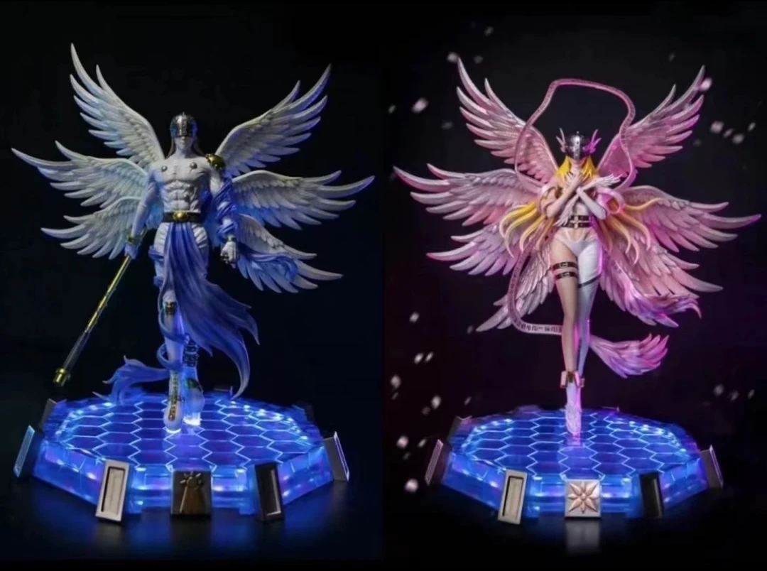 【鸣佐模玩】数码宝贝天使兽天女兽月神殿GK   优质模玩摆件可发光