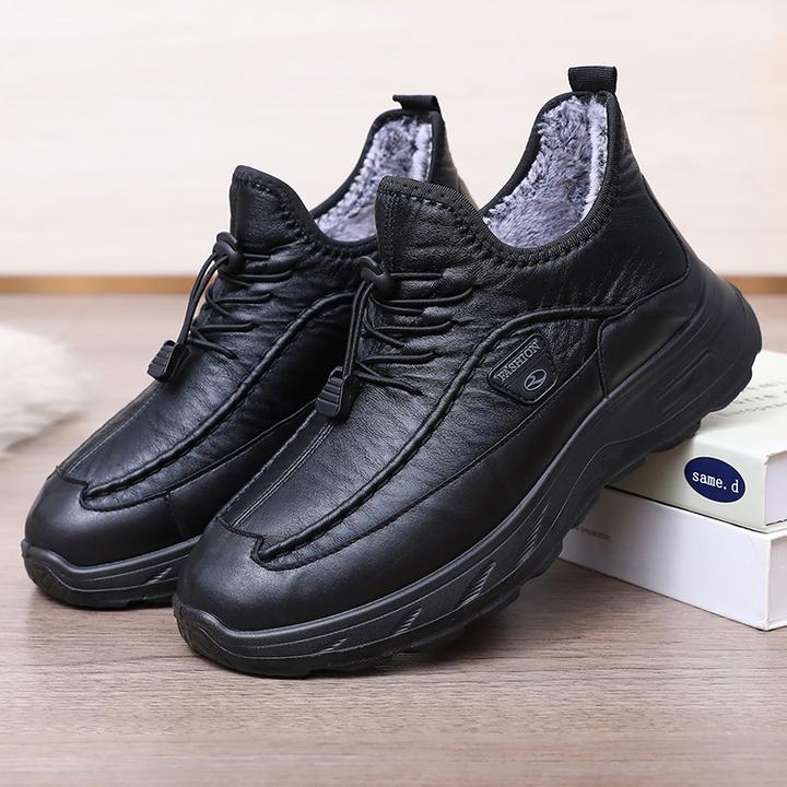 棉鞋男冬季老北京布鞋加绒加厚保暖中老年一脚蹬居家休闲爸爸鞋