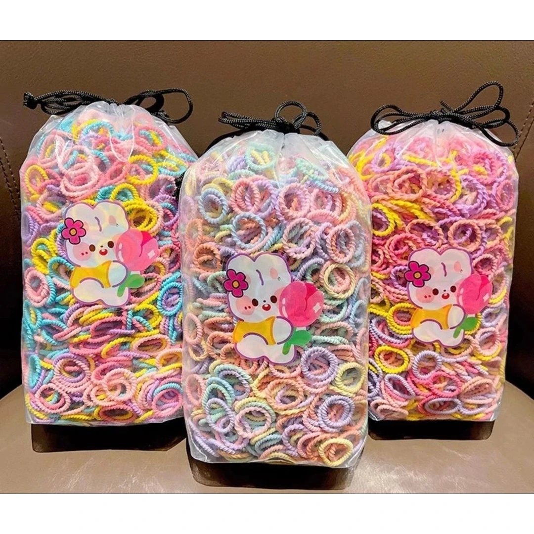 儿童宝宝皮筋不伤发小号扎小啾啾拇指发圈小皮筋小圈婴儿头绳皮筋