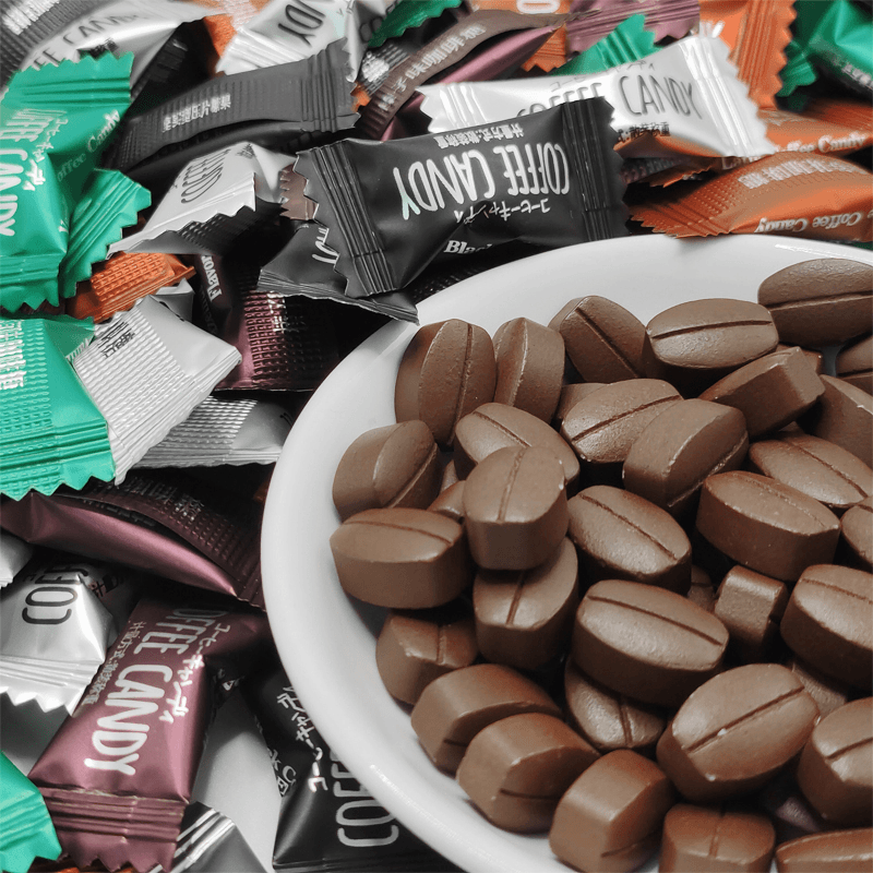 (小扬哥推荐)特浓即食黑咖啡豆糖果可嚼咖啡味网红零食品非提神醒