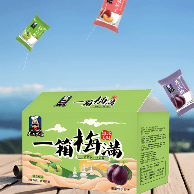 (小扬哥推荐)爆品【不二先森】一箱梅满霸气箱装独立包装梅子三种