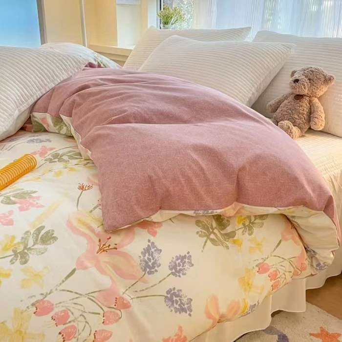 2米床单2米被套1.8被套1.5单人被套亲肤磨毛小竺棉瑕品介意勿拍A