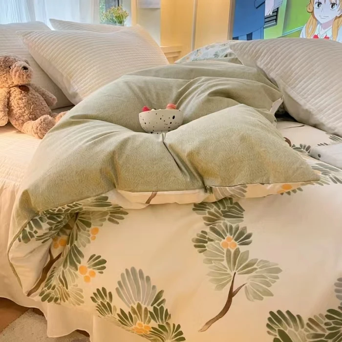 2米床单2米被套1.8被套1.5单人被套亲肤磨毛小竺棉瑕品介意勿拍