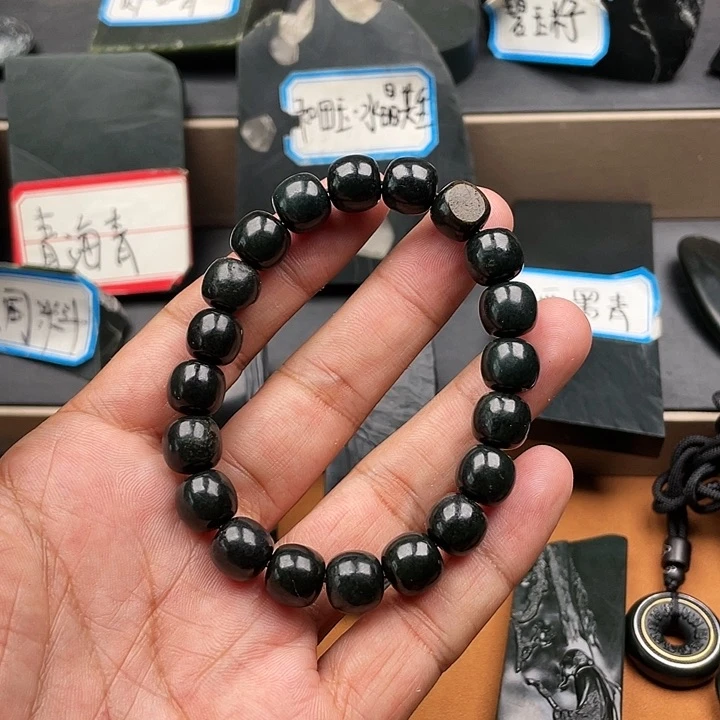 和田玉手链未镶嵌人****激