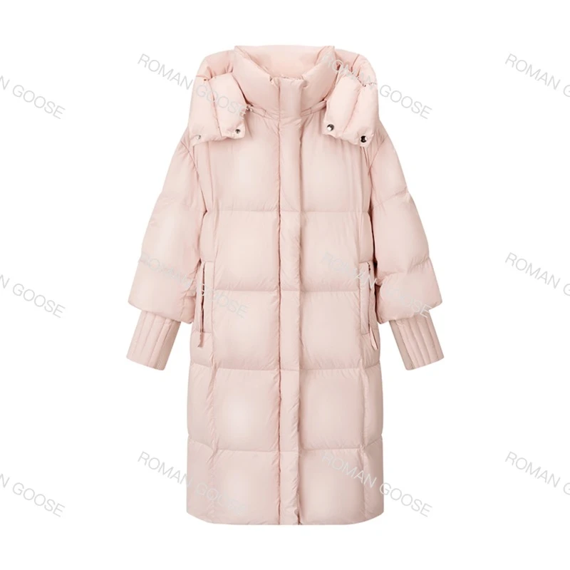 2024新款时尚羽绒服百搭长款保暖加厚女款QY08