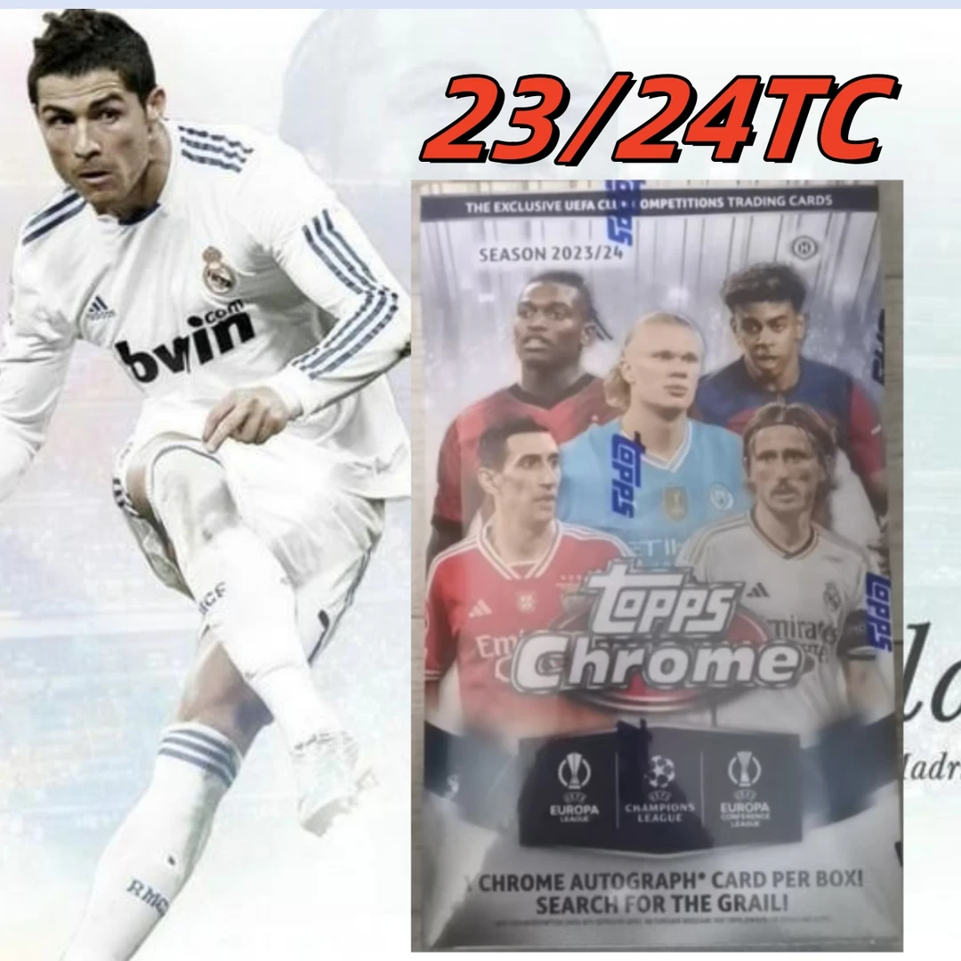 23/24Topps TC Chrome Hobby足球球星卡(默认代拆)潮玩盲盒正品