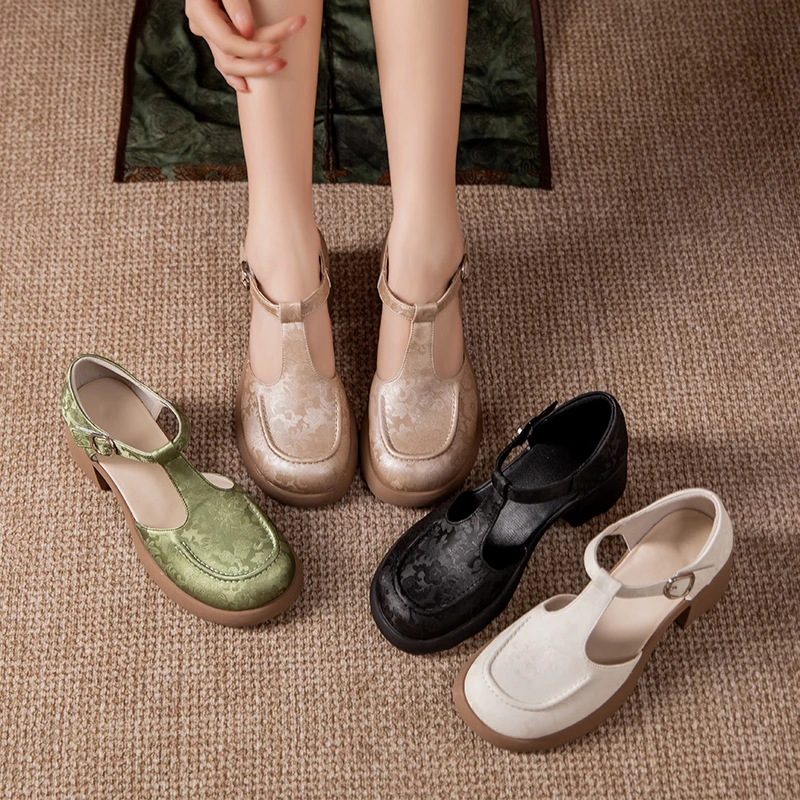 35033夏季新休闲女鞋中老年舒适软底软面耐磨防滑百搭妈妈鞋