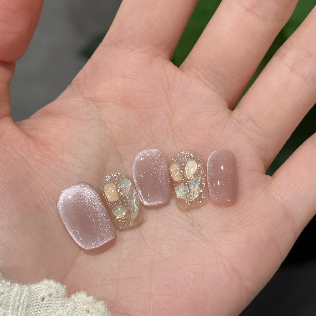 十三月·【缪斯】·孤品·高质感纯手工穿戴式美甲·十片