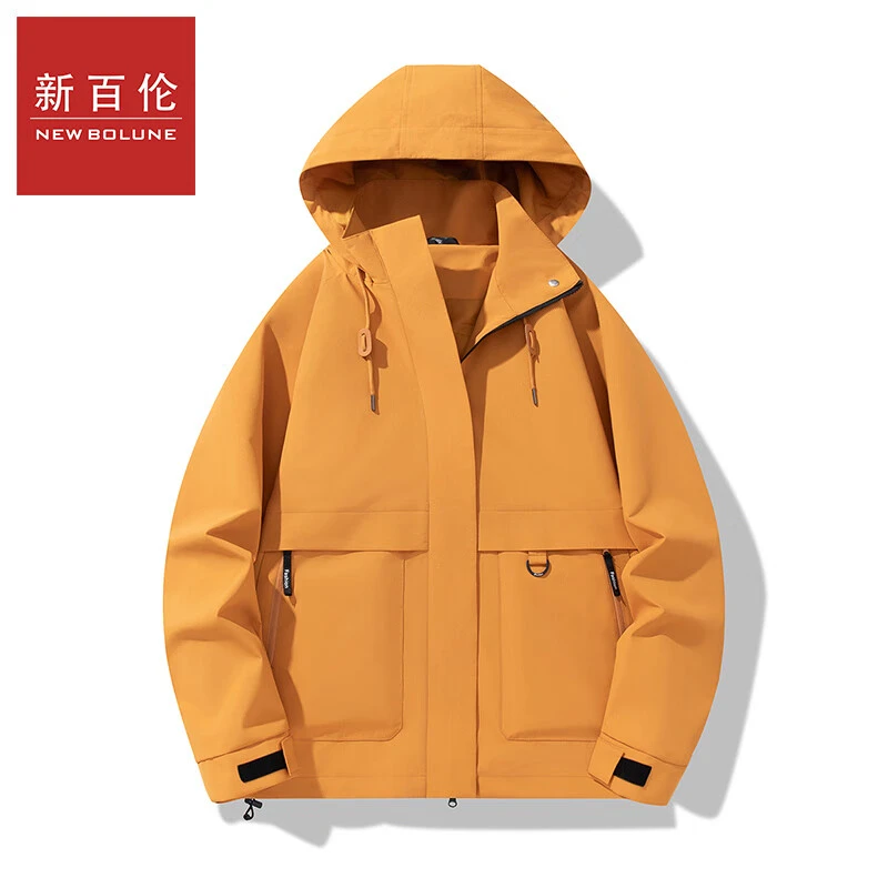 新百伦秋冬季玫瑰的故事同款黄色登山服男女同款登山服时尚款夹克