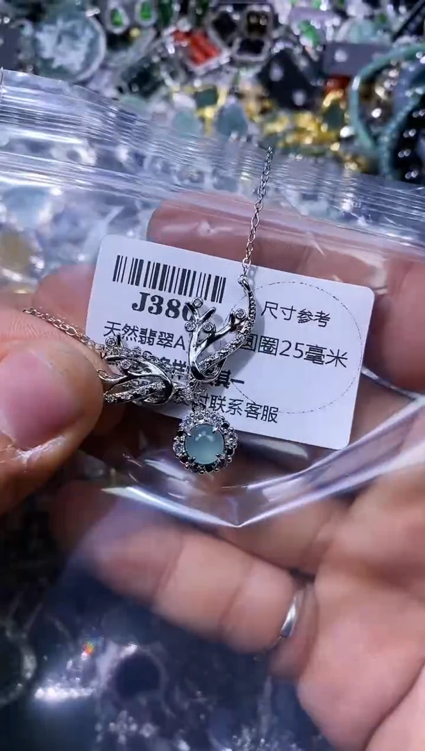 【闪购商品】翡翠颈饰未镶嵌J380项链