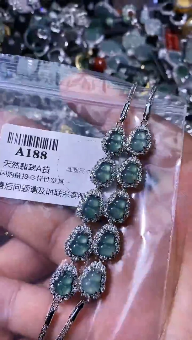 【闪购商品】翡翠颈饰未镶嵌A188手链 多样性发其一