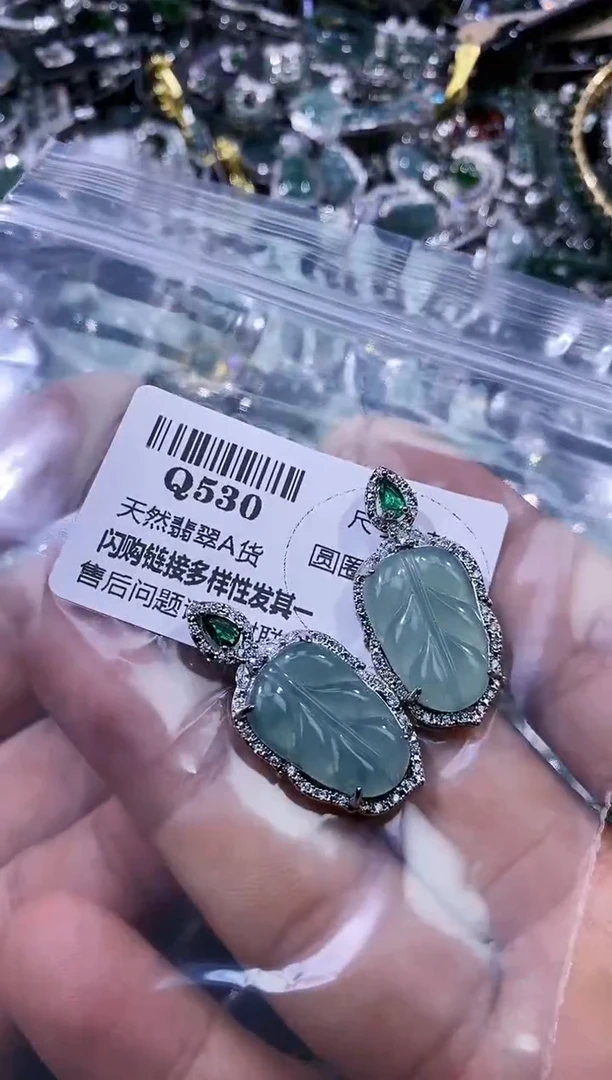 【闪购商品】翡翠颈饰未镶嵌Q530多样性发其一