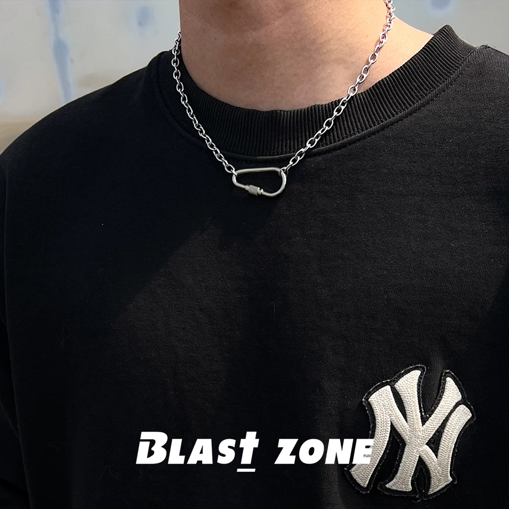 钛钢项链 【售完不补】登山扣锁骨链男女小众设计感简约配饰轻奢