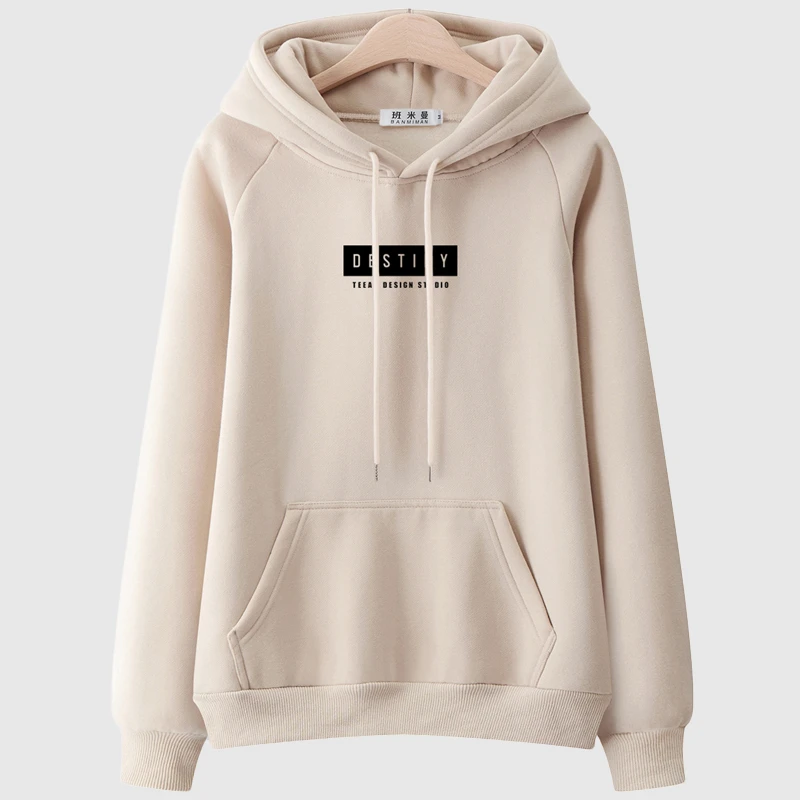 班米曼加绒加厚卫衣女连帽秋冬2025新款韩版宽松洋气大码减龄外套