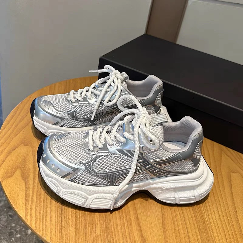 9908-2达思图老爹鞋女款2024夏季网面透气运动休闲鞋子