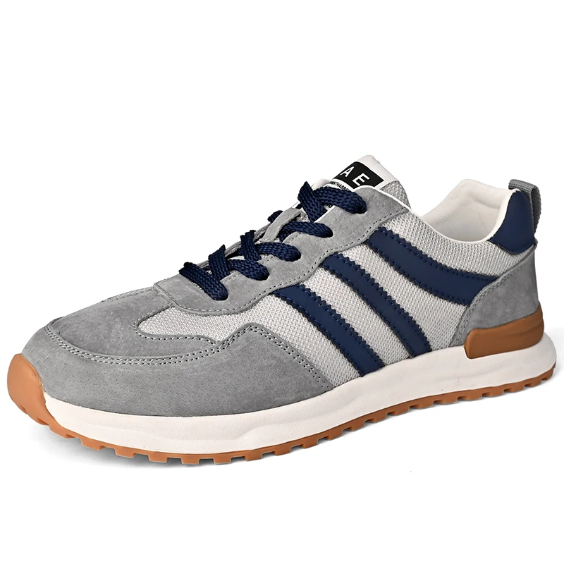 骆斑步夏季新款软底舒适阿甘网布潮鞋男士休闲鞋时尚百搭透气板鞋