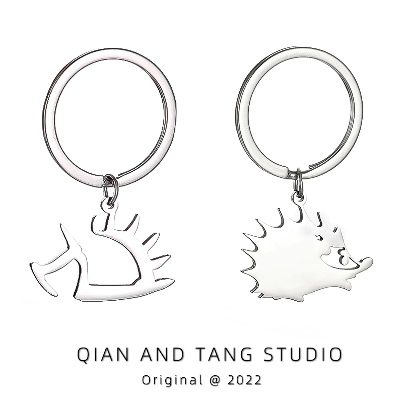 赵雷同款小刺猬正品挂件钥匙扣项链个性音乐节配饰原创设计感挂饰