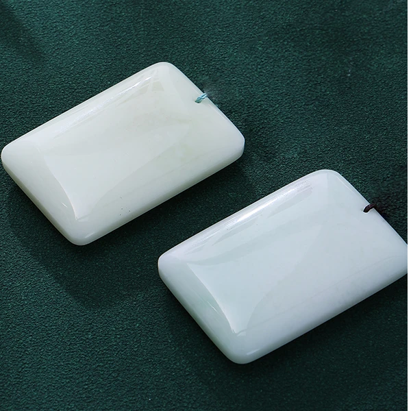 陕西蓝田玉无事牌吊坠男女款天然玉石无事方牌（多样性发其一）