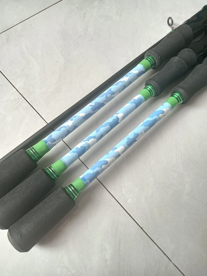 禾适新品-海洋地图路亚竿远投磁力抛竿新款抛投新手路亚直柄钓鱼