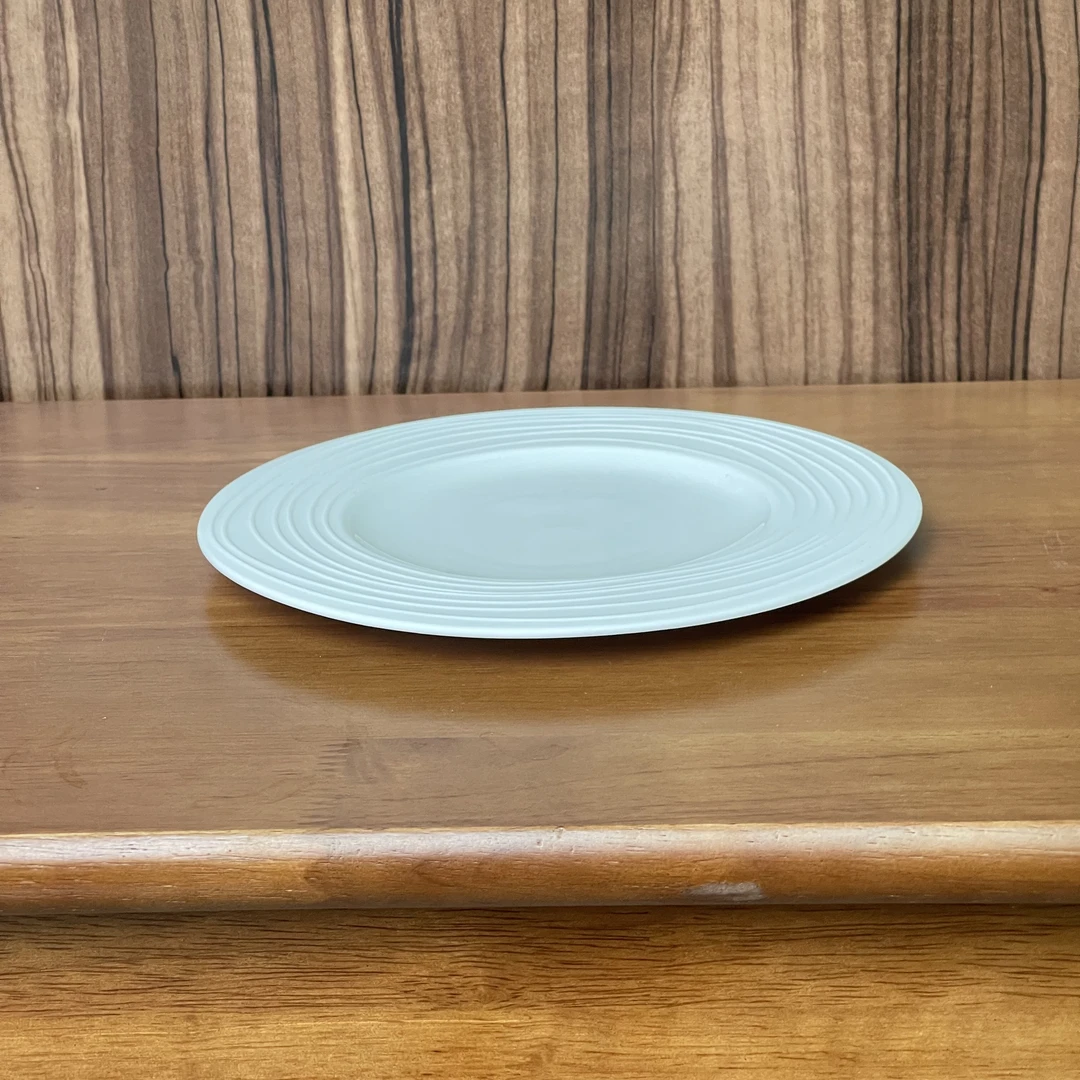 【AS家】17cm 甜品盘 年轮系列 磨砂手感 高温白瓷