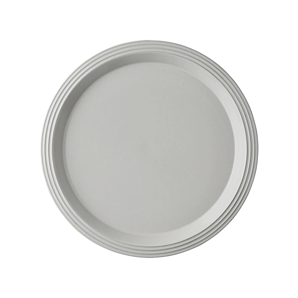 【O家】23.5*2CM 圆形 极地白餐盘