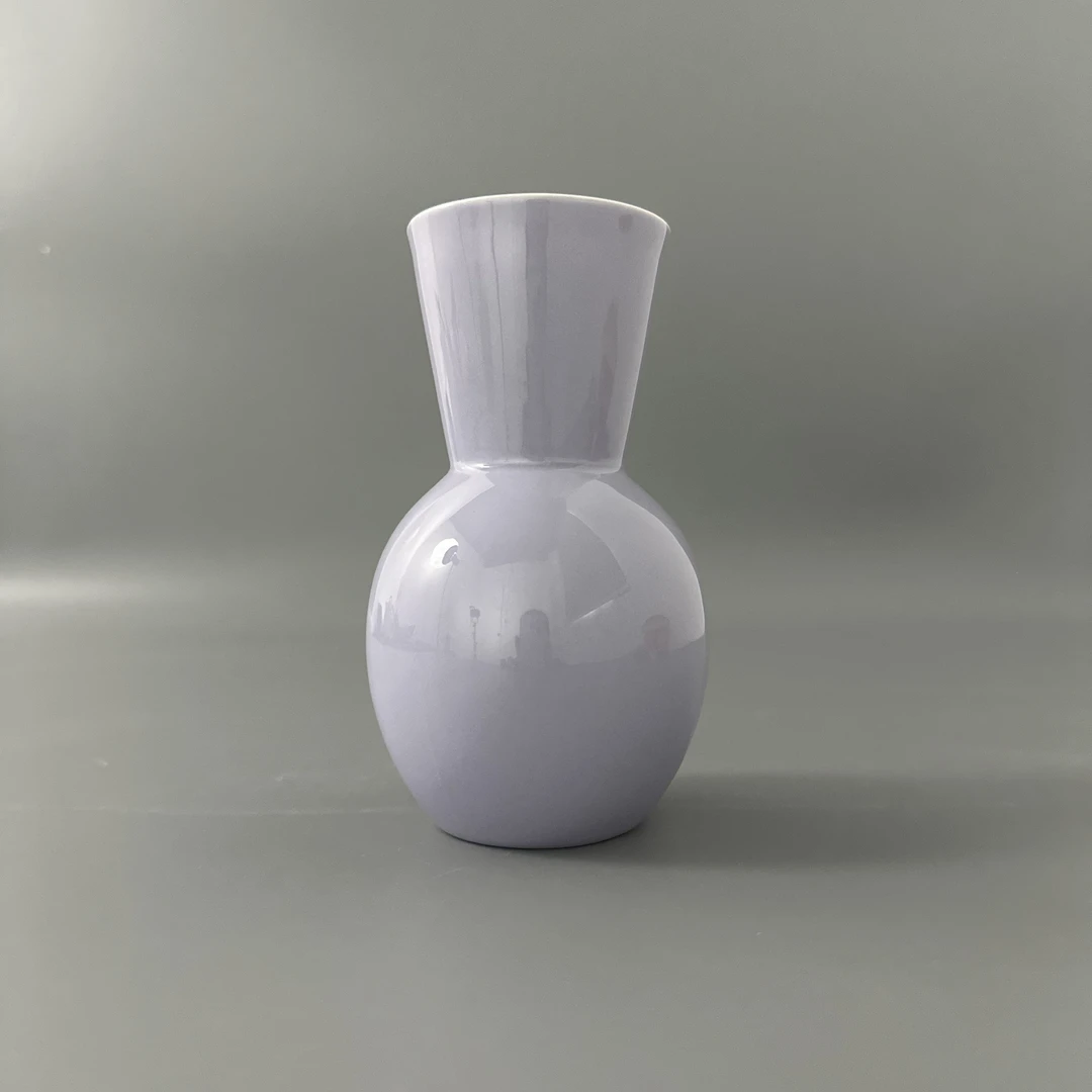 【AS家】6.5*6.5*15cm 小号直筒新款简约 浅紫色装饰 花瓶花插