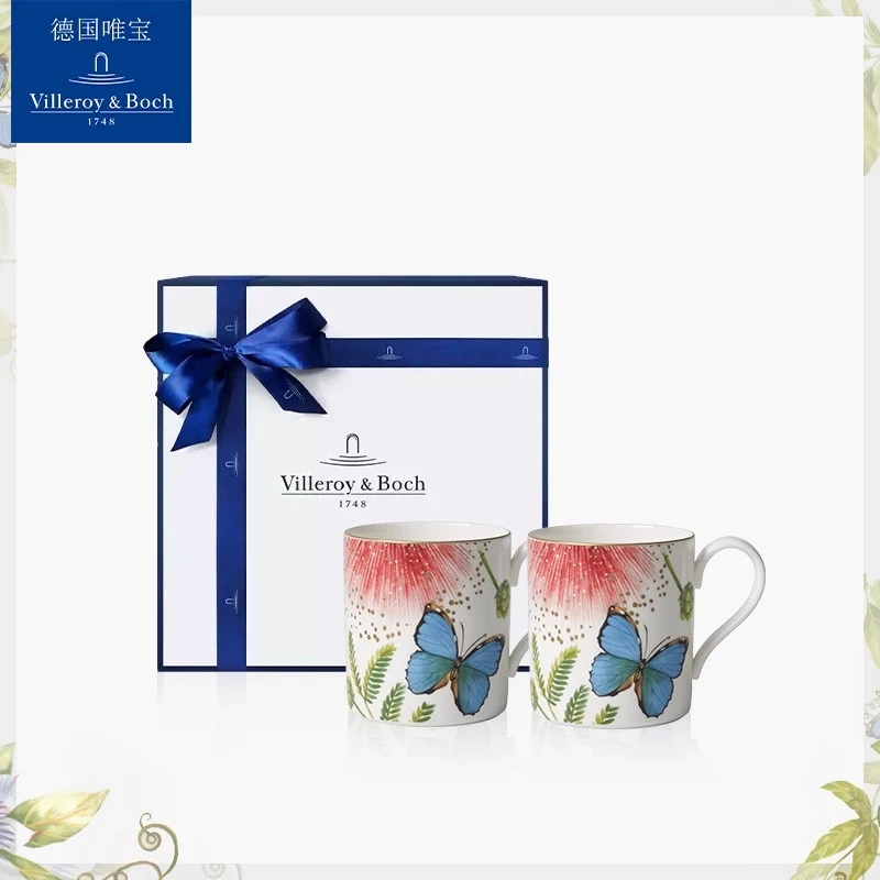 villeroyboch德国唯宝马克杯骨瓷创意亚马逊随行高级轻奢情侣送礼
