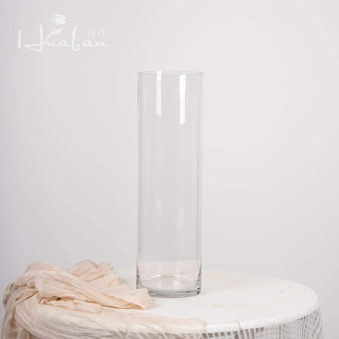 【花伴优选】透明花瓶 亚克力玻璃简约玻璃 可养落地花可醒花
