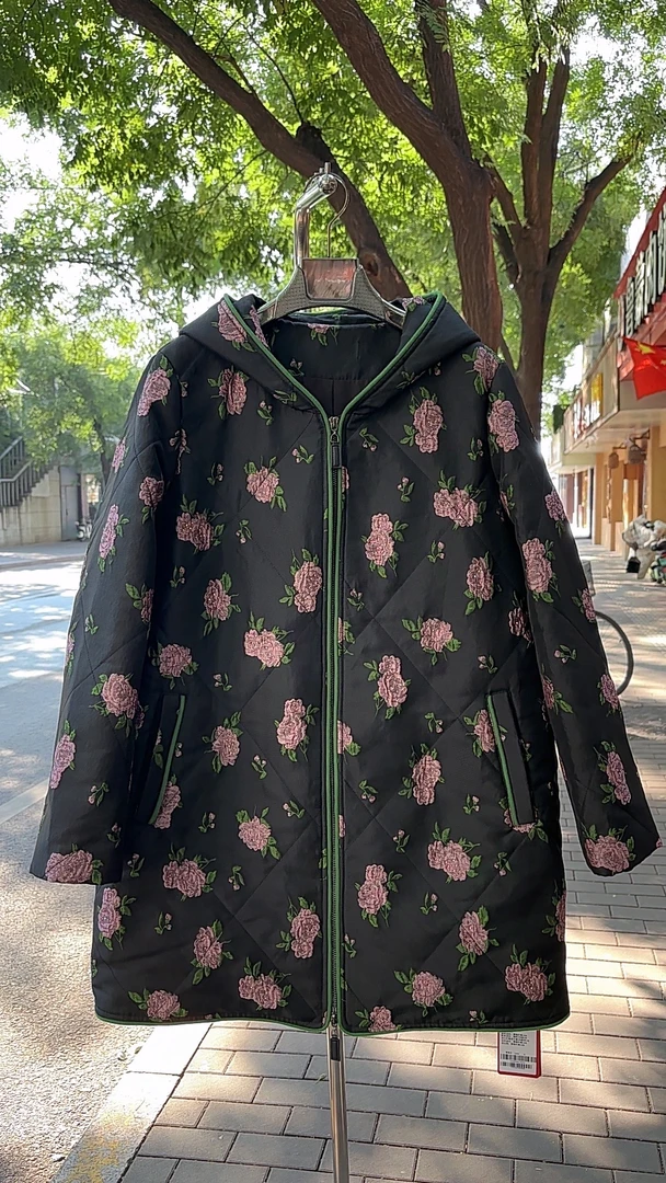 2024女装大码外套宽松秋冬加厚棉衣