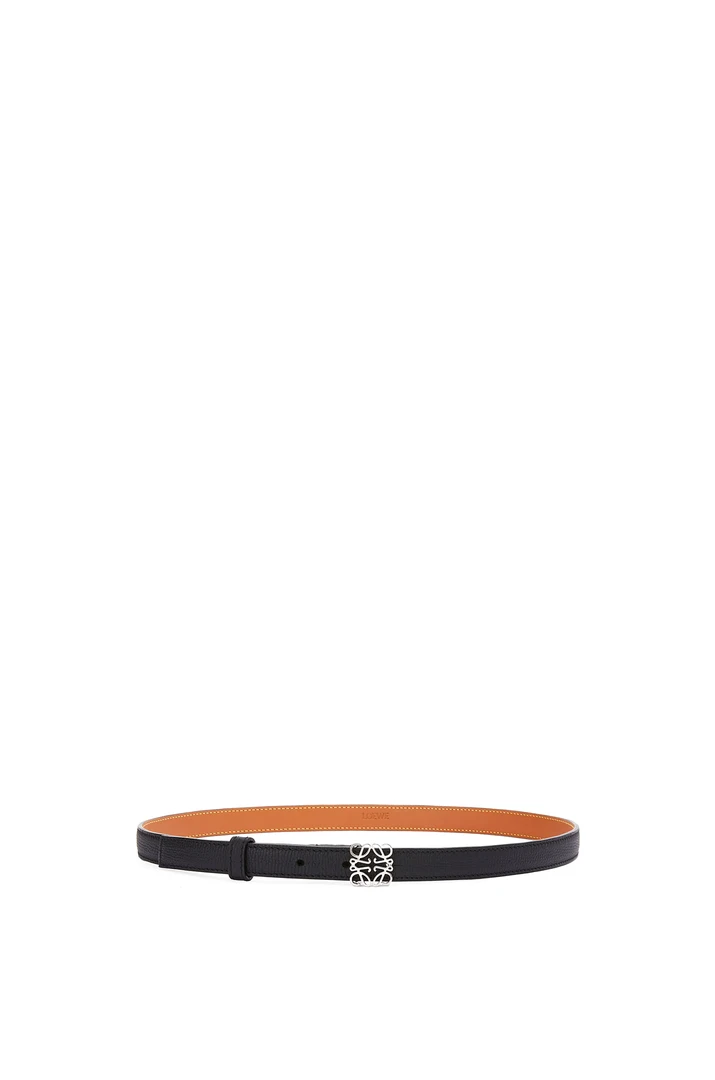 全新未使用 LOEWE/罗意威 女士鹅卵石纹牛皮革 Anagram 腰带