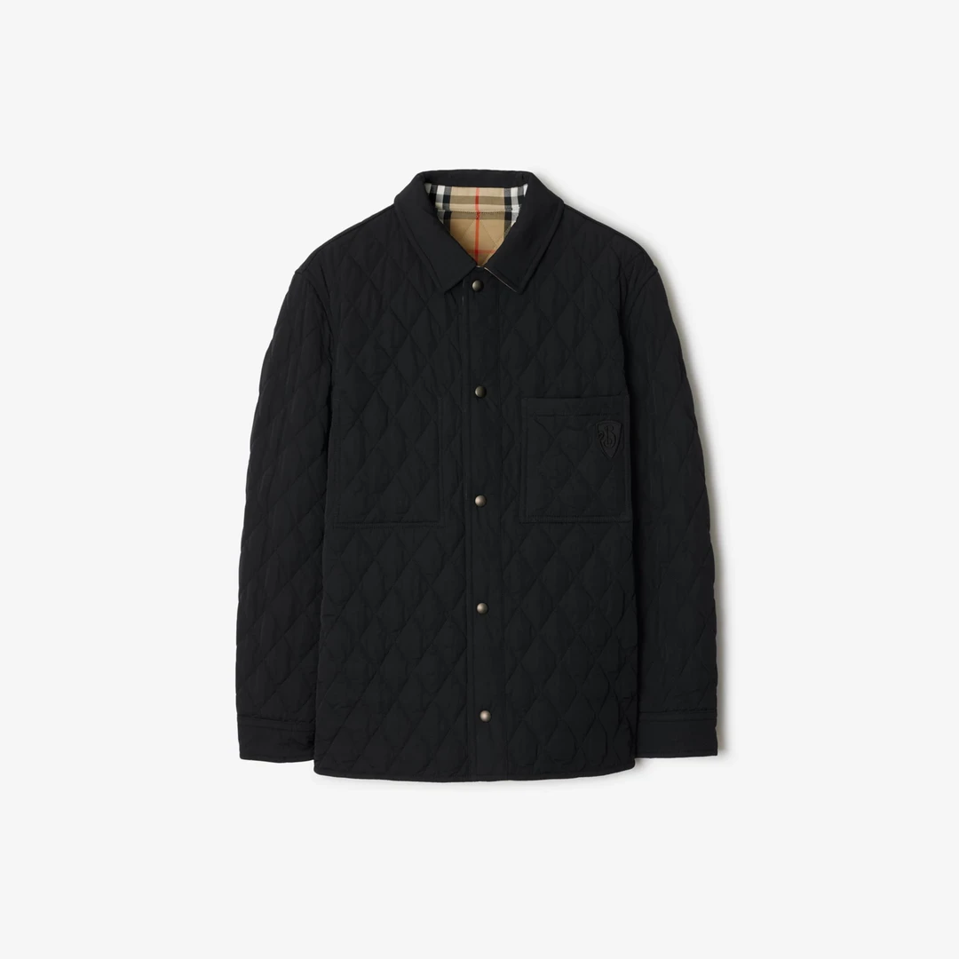 未使用 BURBERRY/博柏利 双面两穿绗缝尼龙 Brighton 外套式