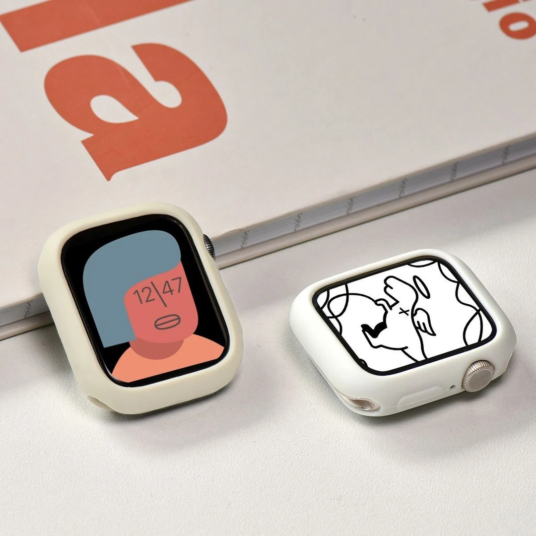 适用applewatch8ultra手表iwatch9保护套s7智能se2表壳6/5/4代s10