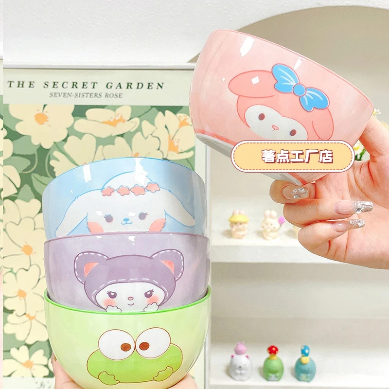 【萌萌Q宝】陶瓷釉下彩网红米饭碗辅食甜品沙拉碗高颜值餐具情侣