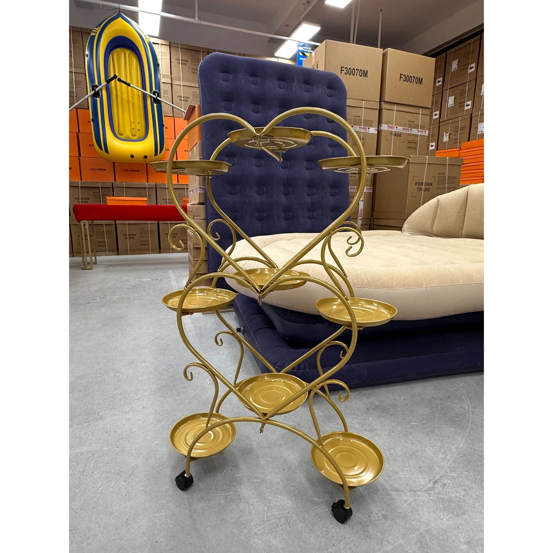 轻奢花架阳台置物架室内装饰客厅简约花盆架子落地式zl