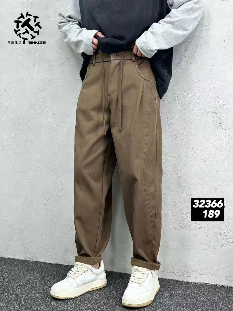 含辰生活男士加绒休闲裤