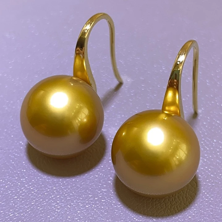 925银耳饰 高级感防过敏气质强光茶金色高跟鞋轻奢法式尤耳挂莱特