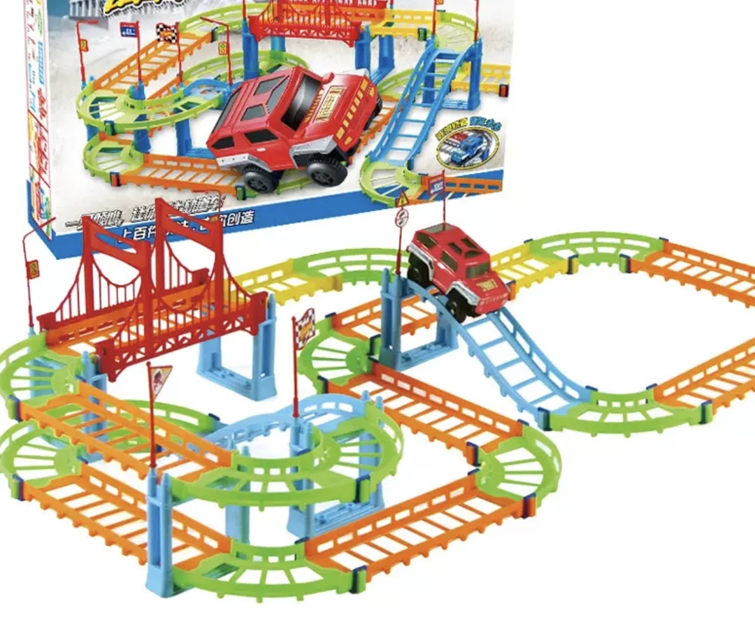 儿童益智电动轨道车红盒