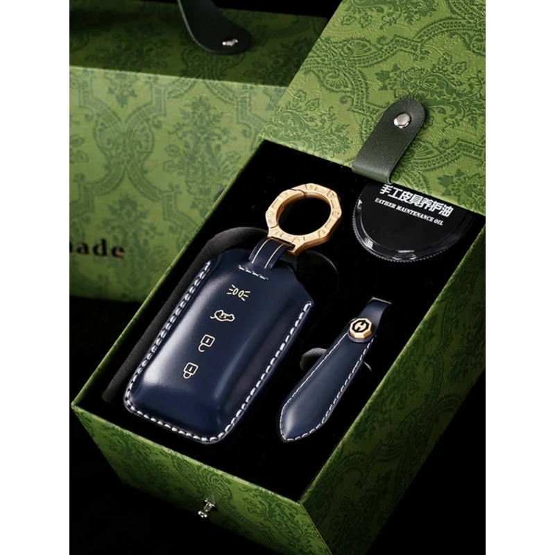 玛莎拉蒂马臀皮钥匙套格雷嘉Grecale专用高端真皮手工保护壳扣包