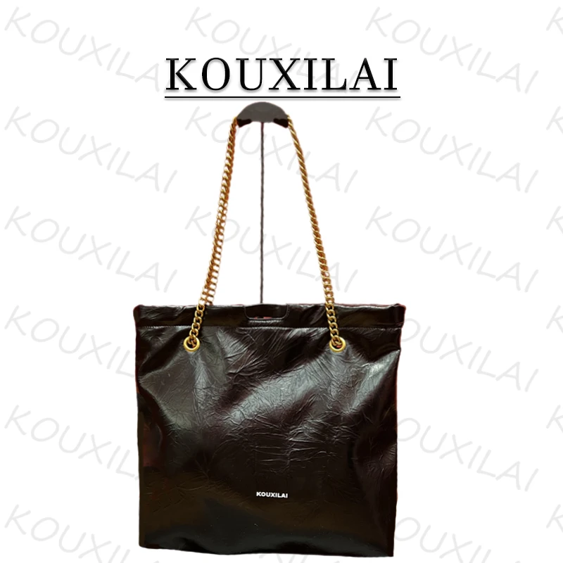 现货云哥定制-香港KOUXILAI品牌K8017垃圾袋包大小号单肩斜跨包