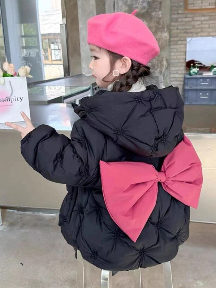 韩系女童冬装女童羽绒服加厚韩版外套新款儿童宝宝洋气上衣